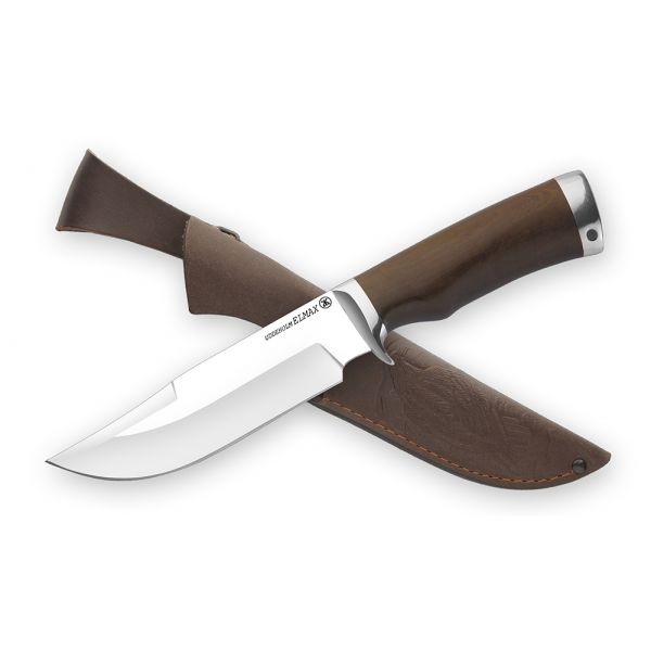 Нож Сокол (порошковая сталь, черный граб, мельхиор)
