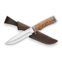 Нож Скат (порошковая сталь, карельская берёза, литьё)...