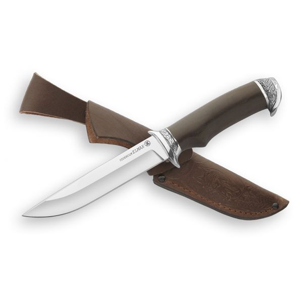 Нож Соболь (порошковая сталь, чёрный граб, литье 1)