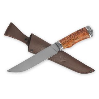Нож Осётр (сталь s290- карельская береза, литье)...