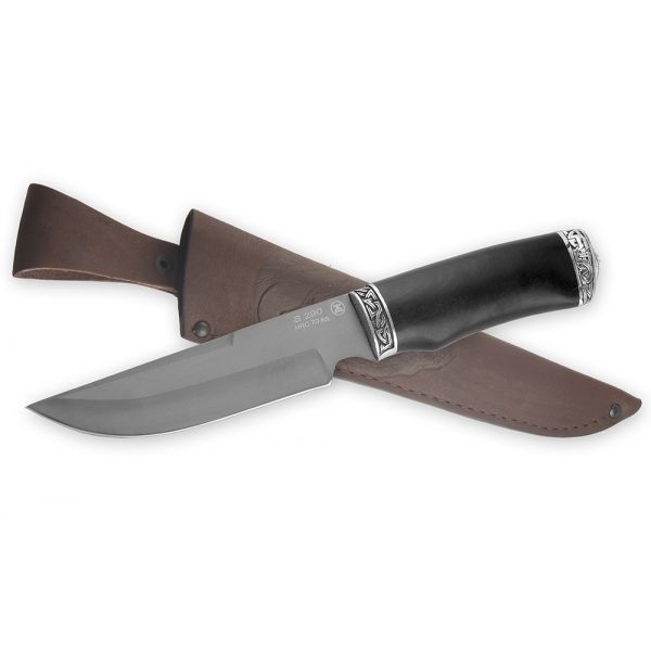 Нож ЗолотоиСкатель (сталь s290, черный граб, литье)