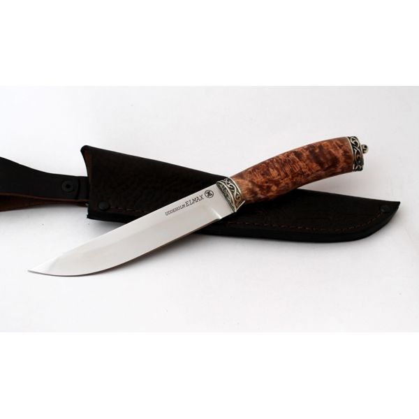 Нож Лань (порошковая сталь, карельская береза, литье)