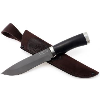 Нож Беркут (сталь к390, черный граб, мельхиор)...
