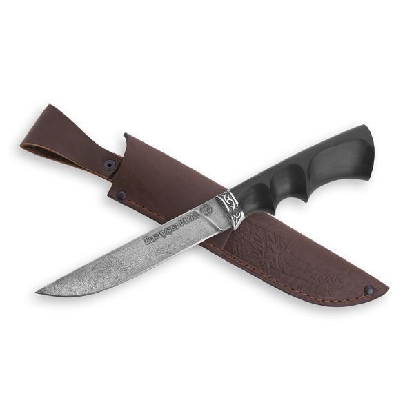 Нож Лань (быстрорез, чёрный граб под пальцы №2)