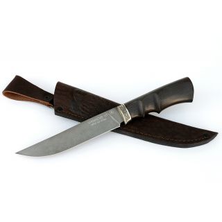 Нож Осётр (сталь vanadis 10, черный граб под пальцы №2)...