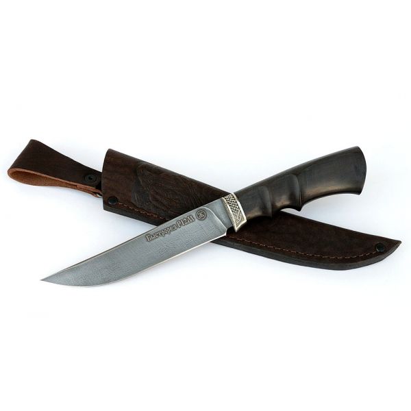 Нож Осётр (быстрорез, чёрный граб под пальцы №2)
