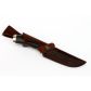 Нож шкуросъём (порошковая сталь, чёрный граб, мельхиор)