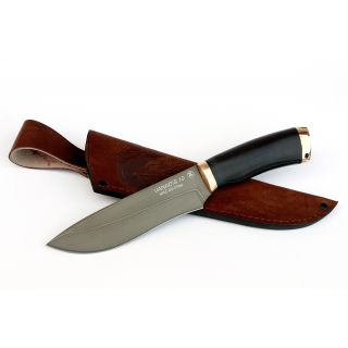 Нож Беркут (сталь vanadis 10, черный граб, бронза)...