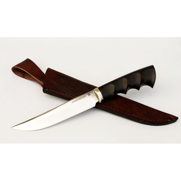 Нож Осётр (порошковая сталь- черный граб под пальцы)