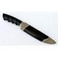Нож ЗолотоиСкатель (быстрорез, чёрный граб под пальцы, ножны чёрный граб)