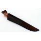 Нож Осётр (дамаск+углерод, карельская берёза)