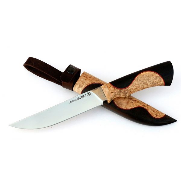 Нож Осётр (порошковая сталь, карельская берёза-черный граб)