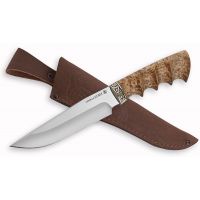 Нож Медведь (порошковая сталь, карельская береза под па...