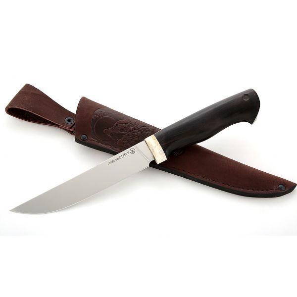 Нож Осётр (порошковая сталь, черный граб)