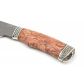 Нож Медведь (сталь s390, карельская береза, литье)