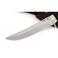 Нож Лис (сталь м390, чёрный граб, мельхиор)
