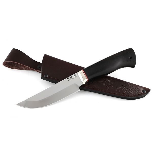 Нож Егерь (сталь к340, черный граб)