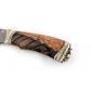 Нож Егерь (сталь s390, карельская береза с композитом, резьба, литье)