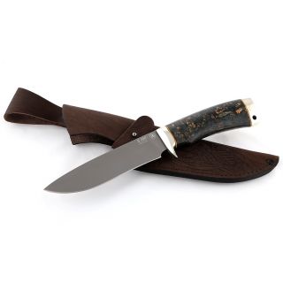 Нож Скат (сталь s390, стабилизированная карельская берё...