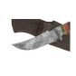 Нож Восток №9 (алмазная сталь, гравировка, стабилизированная карельская береза-падук, литьё)