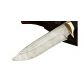 Нож Скат (алмазная сталь, чёрный граб, мельхиор)