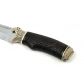 Нож Глухарь (порошковая сталь, черный граб, резьба, литье Кобра)