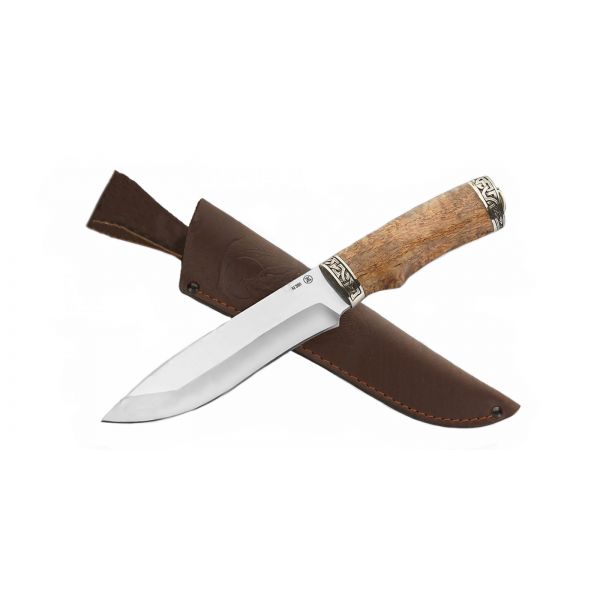 Нож Беркут (сталь м390, карельская береза, литьё)