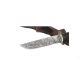 Нож Глухарь (дамаск, гравировка "Глухарь", венге, резьба, литьё)